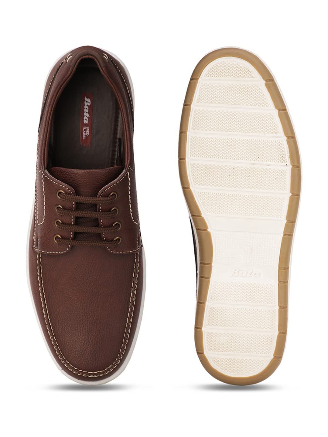 Bata I-and Laceup Men's Brown Casual Shoes - 8 UK (8214179)