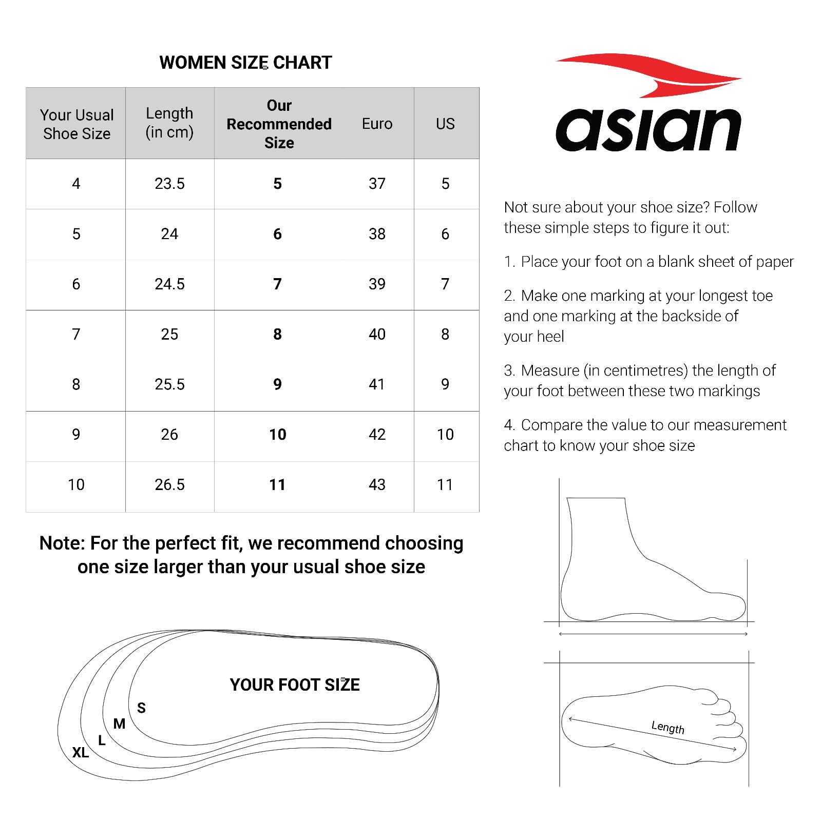 ASIAN Firefly-04 Sports & Casual Shoes Max Cushion with Memory Form Lightweight Eva Sole Extra Shoes for Women & Girls White,UK 7