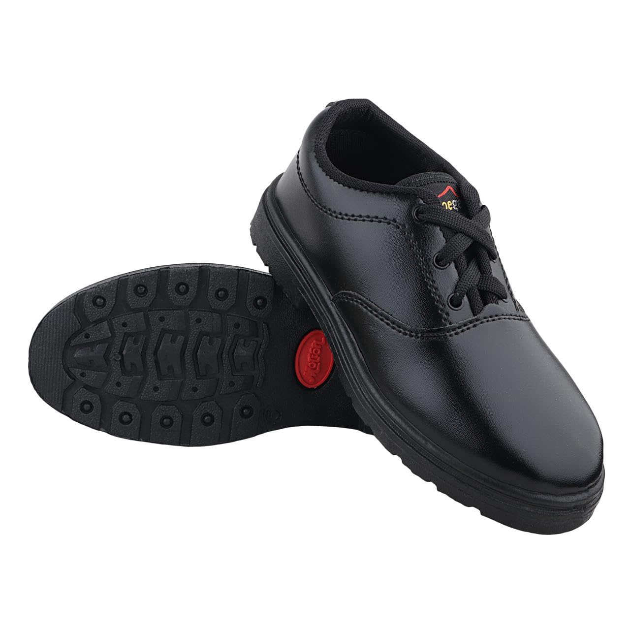 School Shoes for Boys & Kids | Lace-Up | Comfortable, Lightweight & Stylish Design (Black, UK Footwear Size System, Little Kid, Men, Numeric, Medium, 10)
