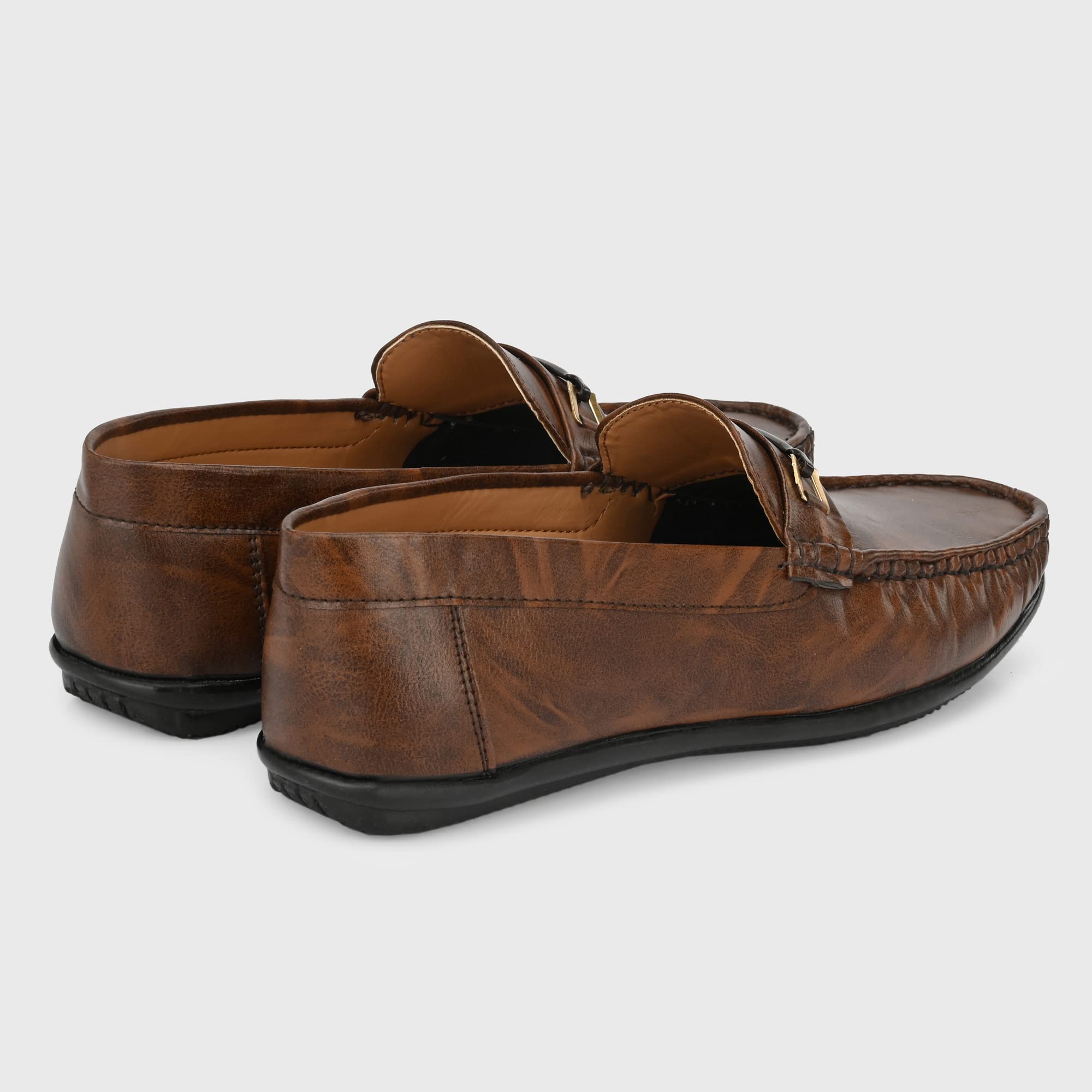 Loafer for Men | Stylish & Comfortable with Soft Cushioned Insole | Hand-Stitched Design for Trendy 9803-2_Brown_11