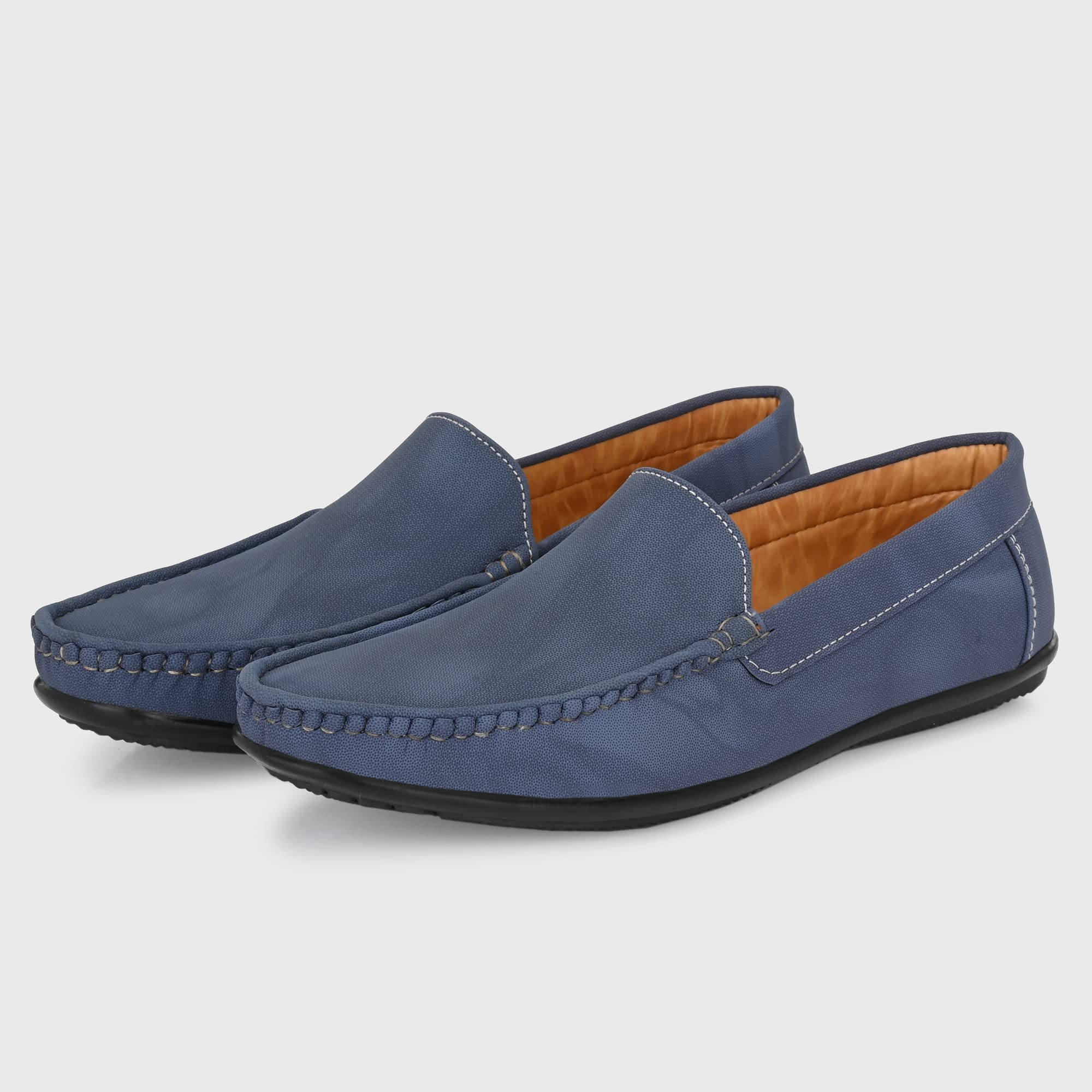Men's 8242 Navy Loafers_8 UK (8242-1)