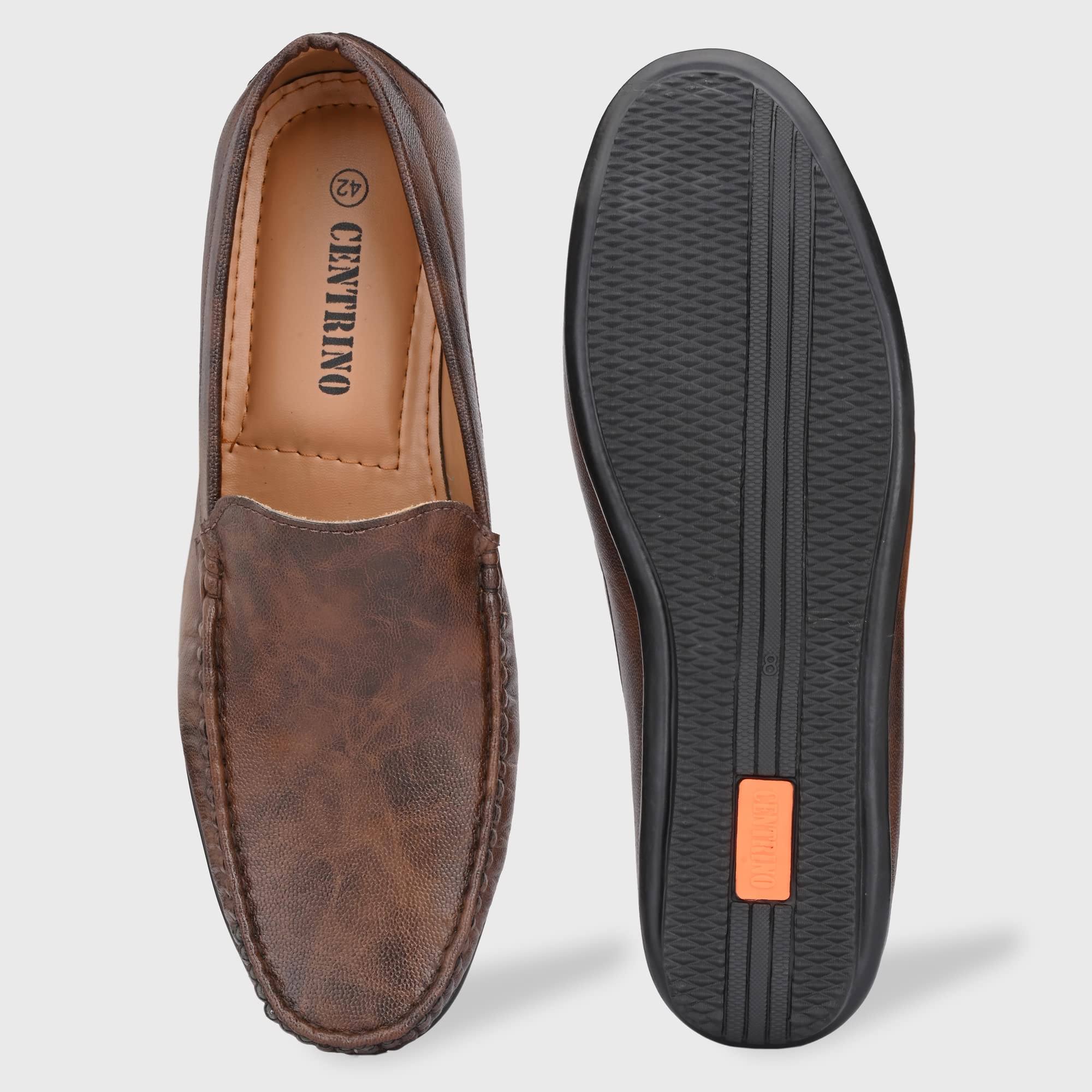 Men's 8242 Brown Loafers_9 UK (8242-4)