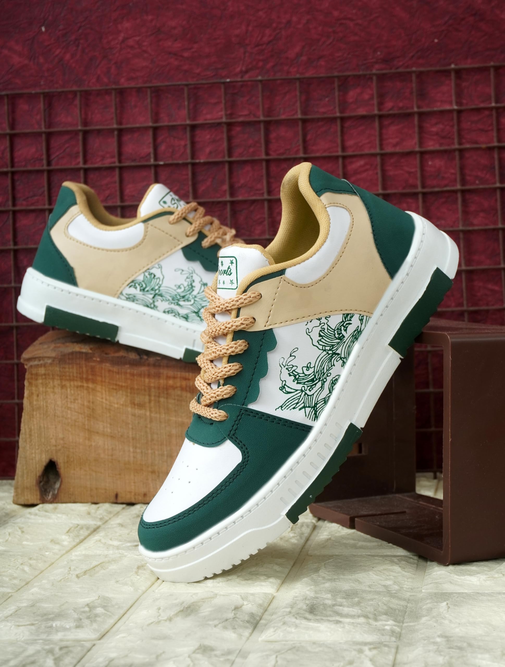 Men Casual Sneakers | Lightweight Walking Shoes | Breathable Comfortable | Fashion Footwear (SP_SUNMI_Multi_Color_010)