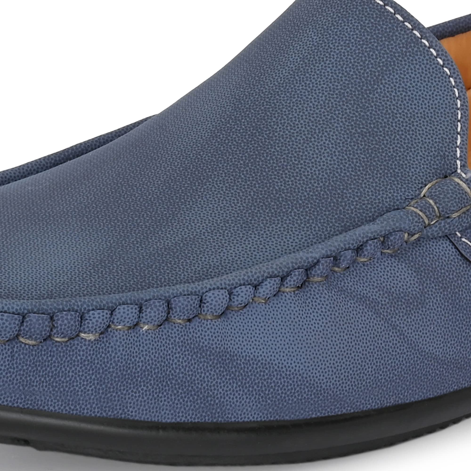 Men's 8242 Navy Loafers_8 UK (8242-1)